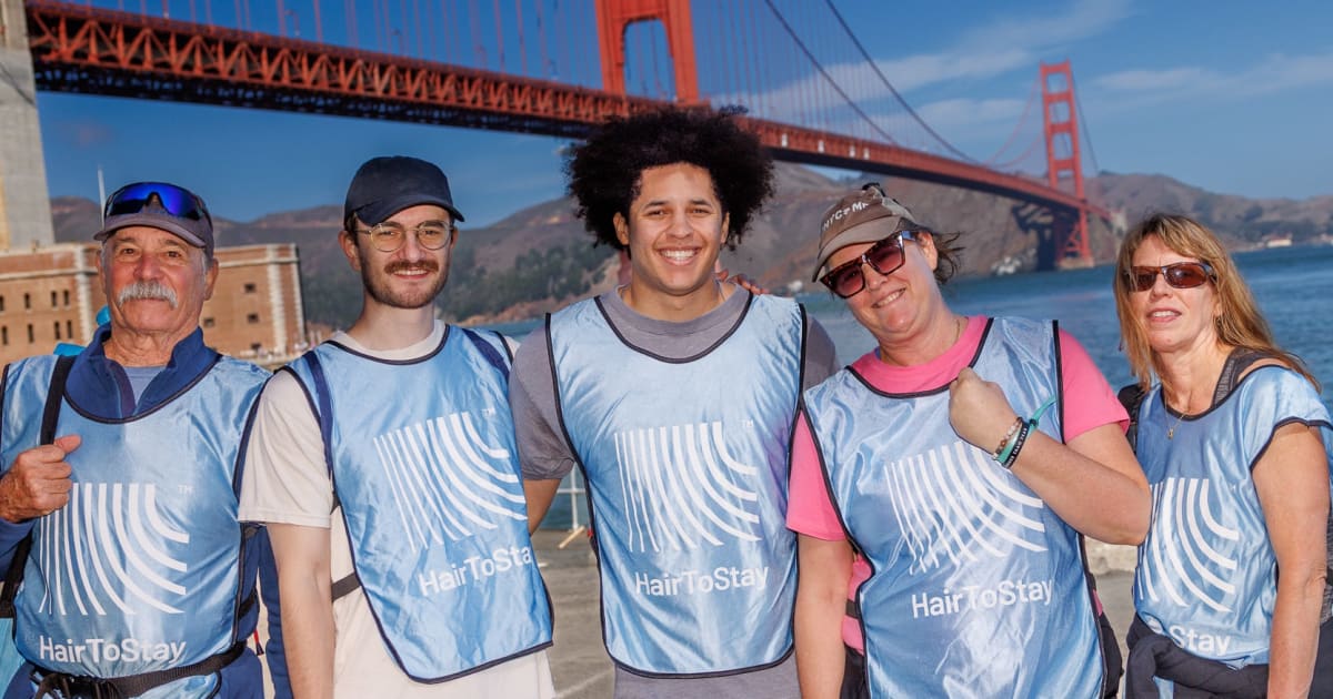 HairToStay Takes the Plunge in San Francisco Bay