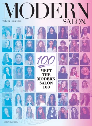 The cover of a magazine, Modern Salon