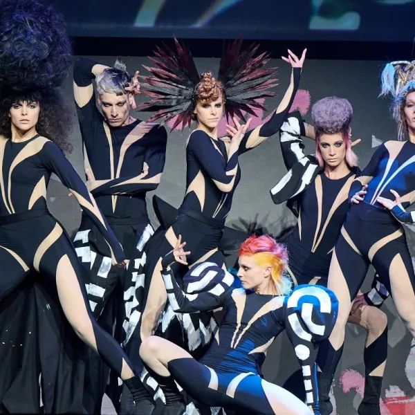 Models on stage for the Alternative Hair Show