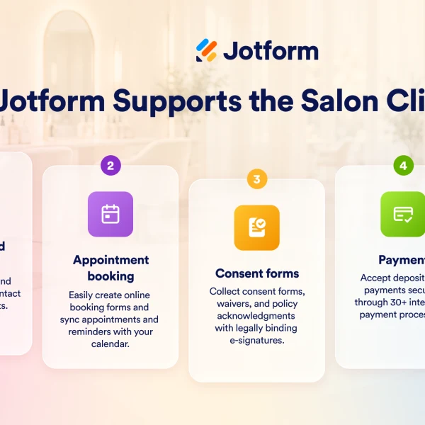 image of jotform dashboard