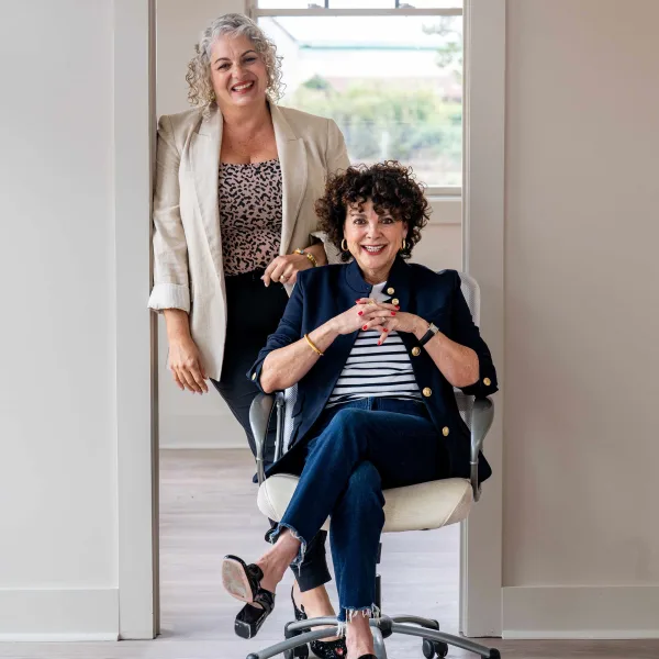 Christine DiBenedetto and Gilda Santiago in the new Wink Salon