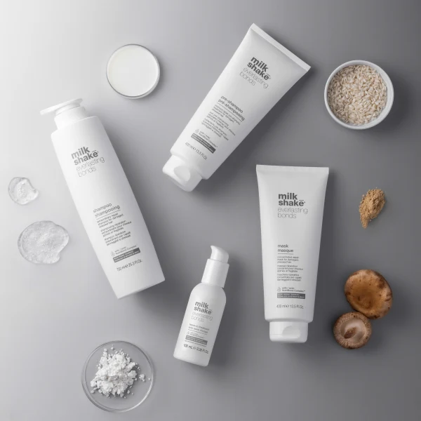 scattered hair products and ingredients