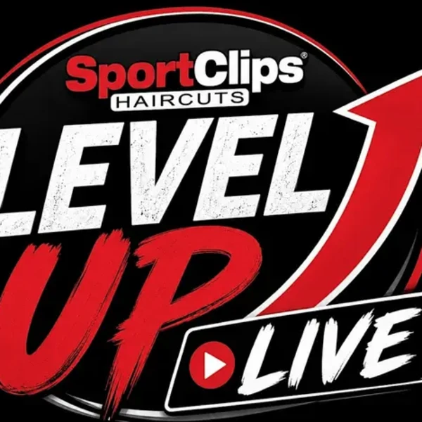 logo for SportClips Level Up Live