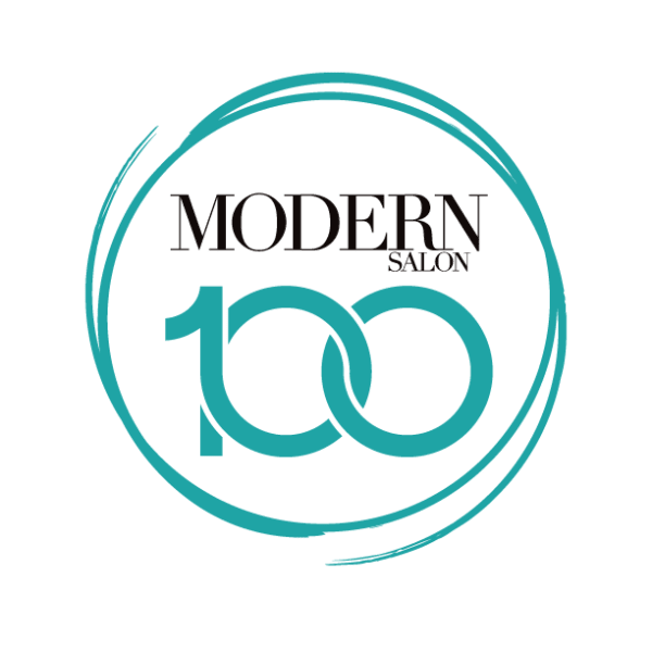 A logo of Modern Salon 100