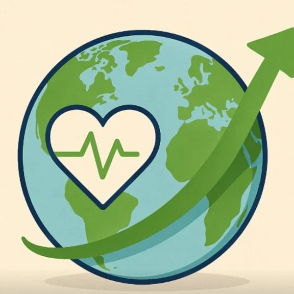 A globe that shows the boom in wellness.