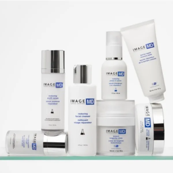 An assortment of IMAGE MD products