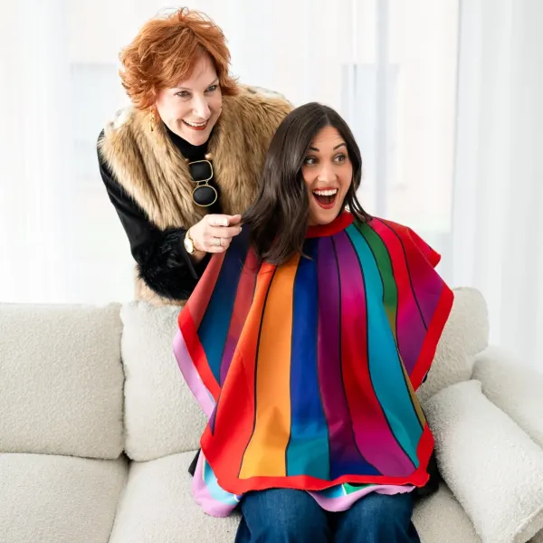 A color consultation reveals the power of the right palette—helping this client discover shades that make her glow with confidence.