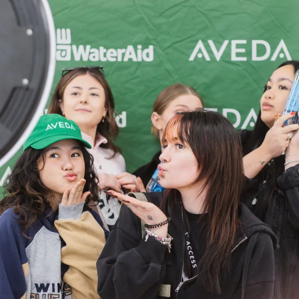 Hamming it up for the camera, the selfie-ready team from Verde Salon Group.
