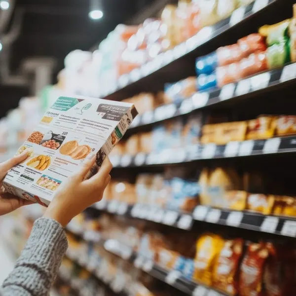 A woman in a grocery store
