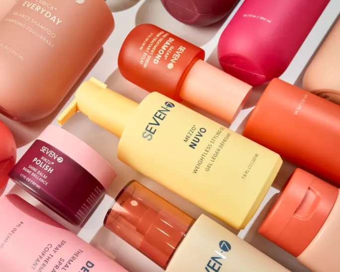 Flat lay of Mezzo Nuvo SKUs