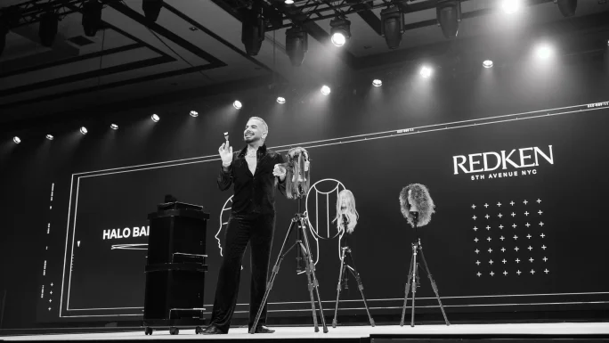 a man on stage
