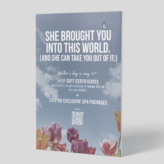 A Mother's Day Campaign Poster for Renaissance Day Spa