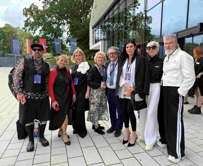 Salvatore Minardi with the Artistic Team Intercoiffure Ukraine