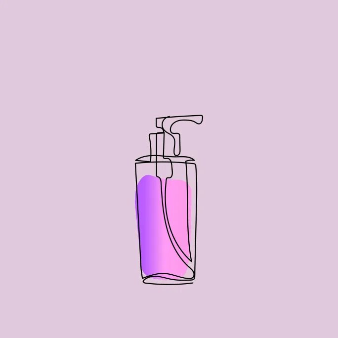 A graphic of a pump bottle