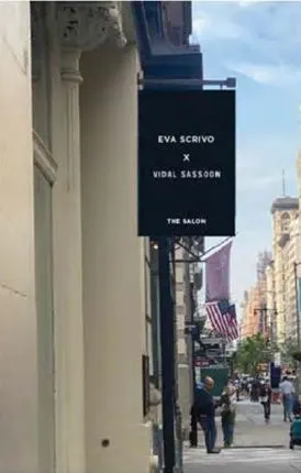 A sign outside a salon.