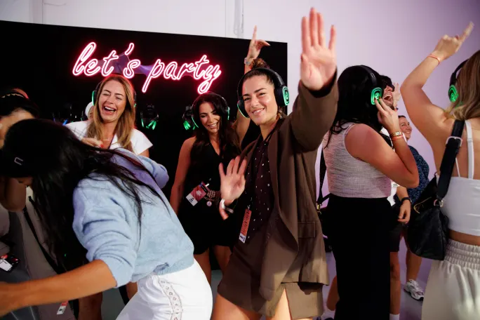Attendees experienced a multi-sensory journey including a Silent Disco.