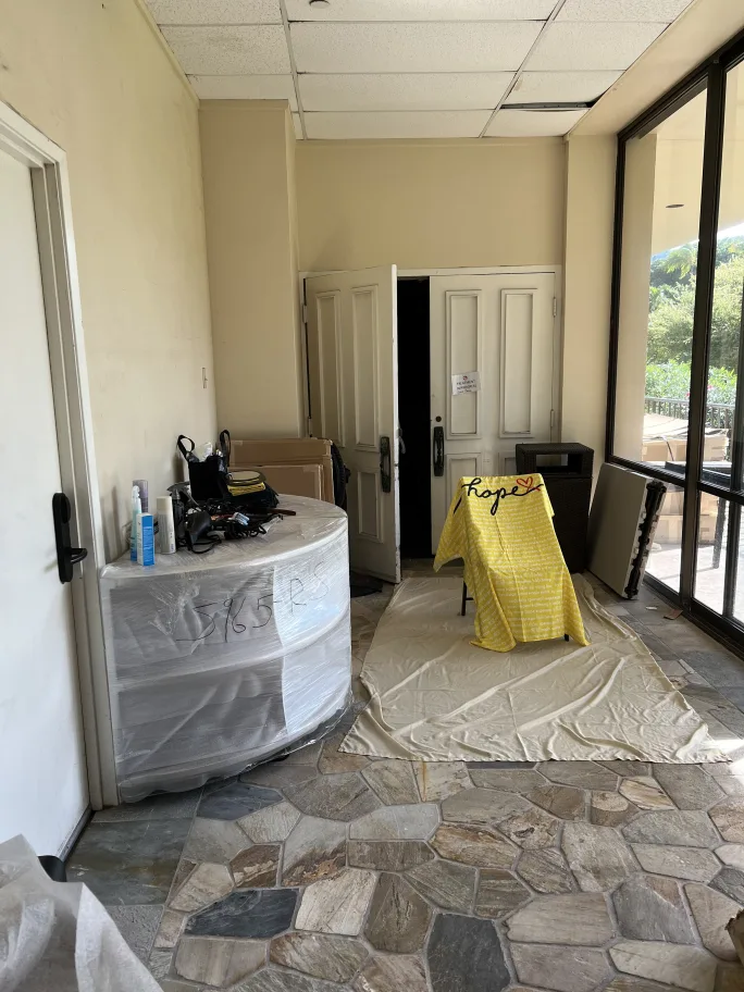 Temporary setup, permanent commitment to our guests.