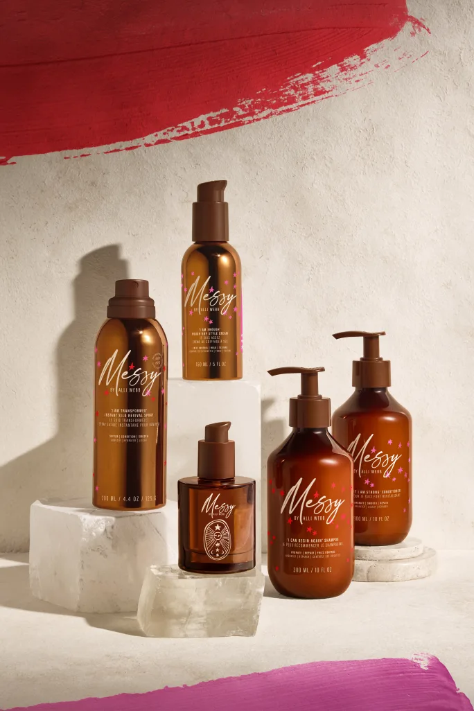 A line of beauty products