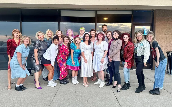 The team from Rejuve Salon Spa celebrate a team member who is getting married.