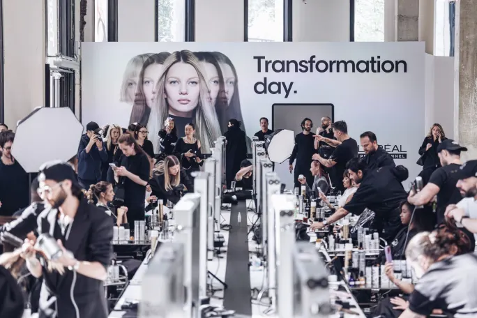 Capturing the action of the transformations at L'Oreal Professionnel's Transformation Day