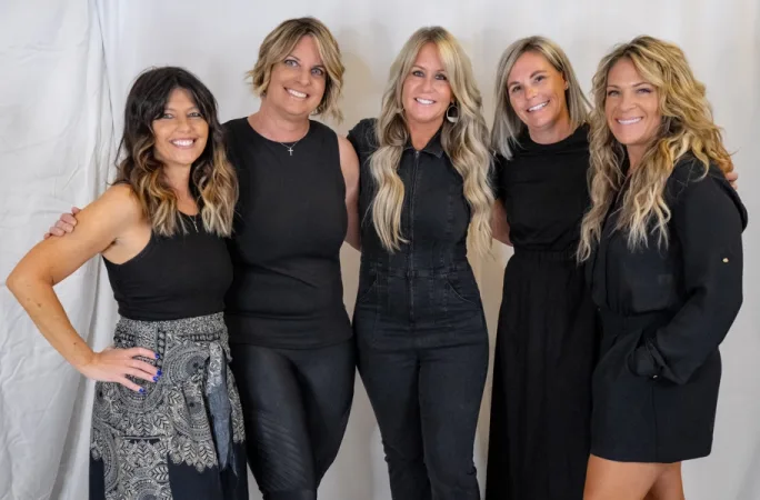 The leadership team from Salon Rootz in Medina, Ohio.