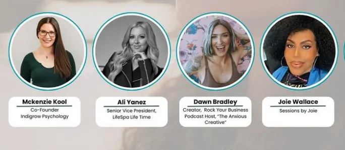 Four images of four women