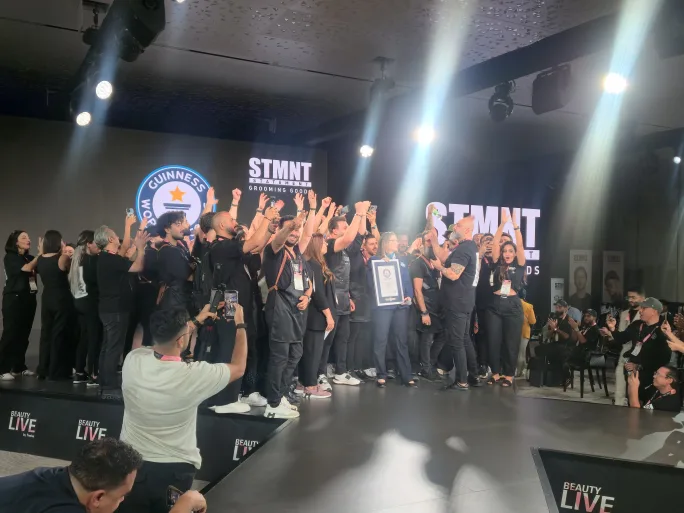 Going for The Guinness: The barbers who participated in the World Book Challenge.