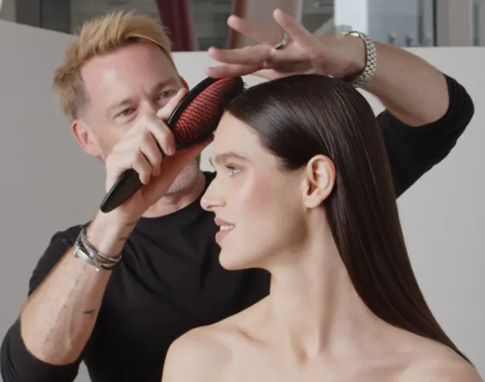 Moroccanoil's Kevin Hughes perfects a style.
