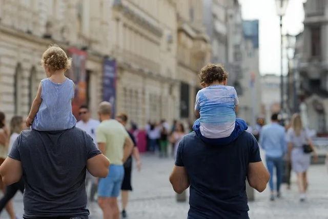 walking in the city