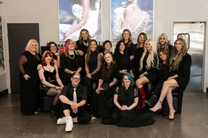 Owner Nicole Wenz and her team from Zandi K Salon.