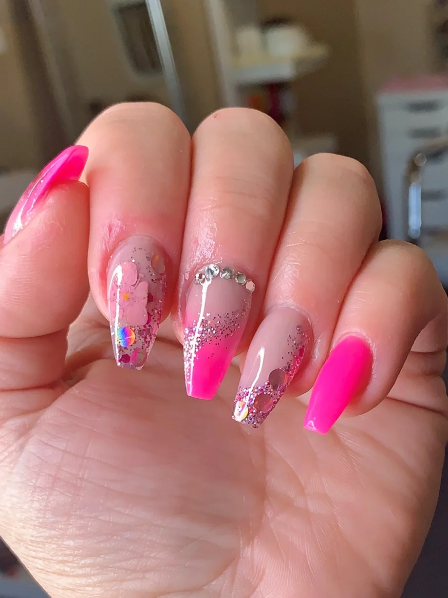 Day 139: Pink Crush Nail Art
