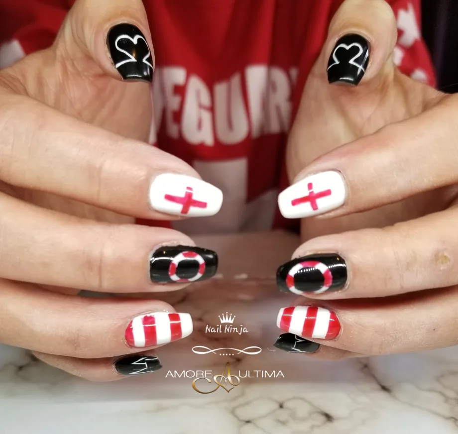 Day 181: Lifeguard Nail Art