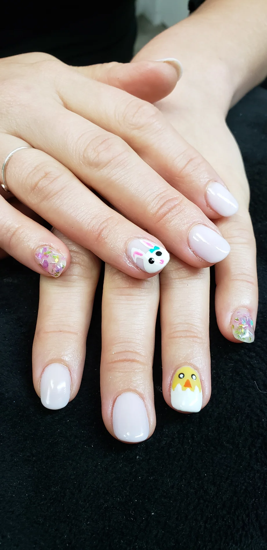 Day 97: Easter and Cat Eye Nail Art