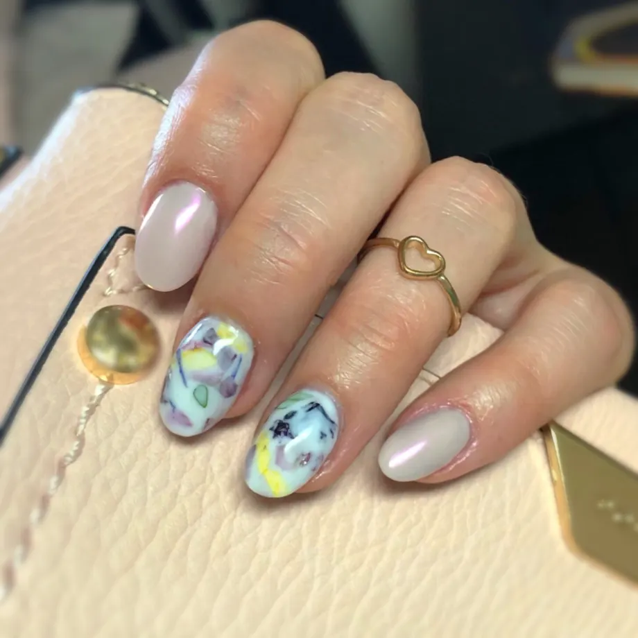 Day 193: Milk Bath Nail Art