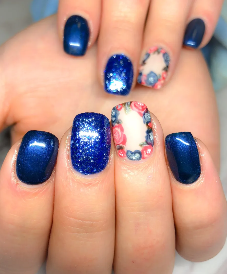 Day 197: Floral Accents Nail Art