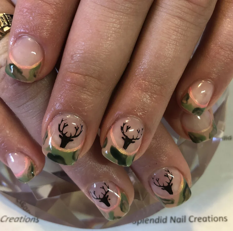 Day 209: Camo Nail Art
