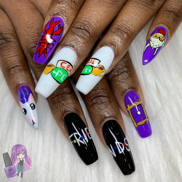 Day 226: Friends Nail Art