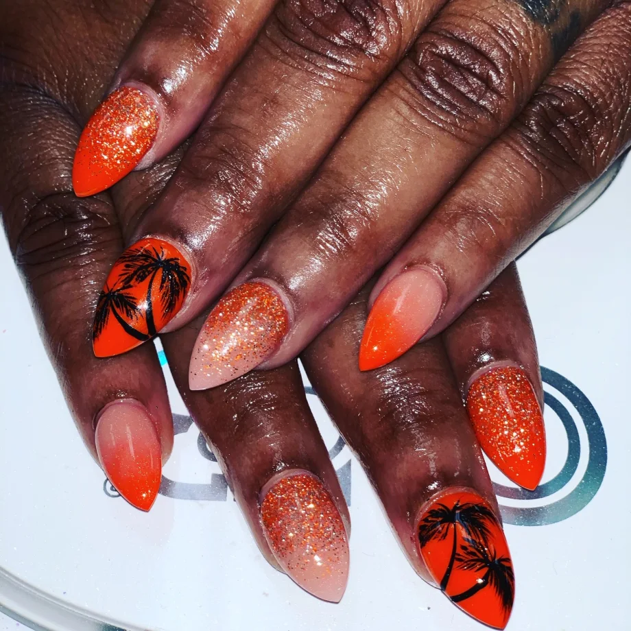 Day 243: Summer Neon Nail Art