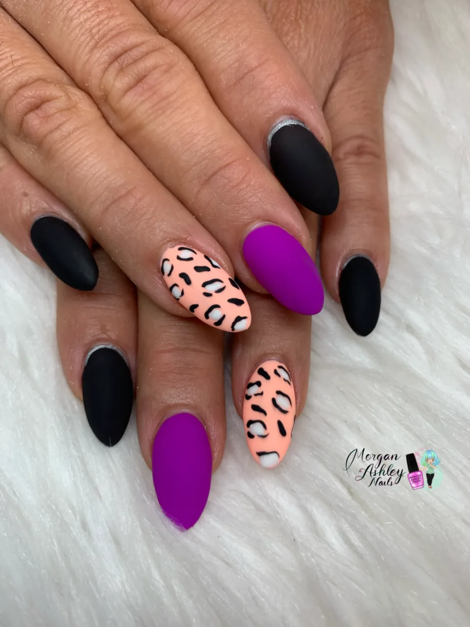 Day 256: Summer Cheetah Print Nail Art