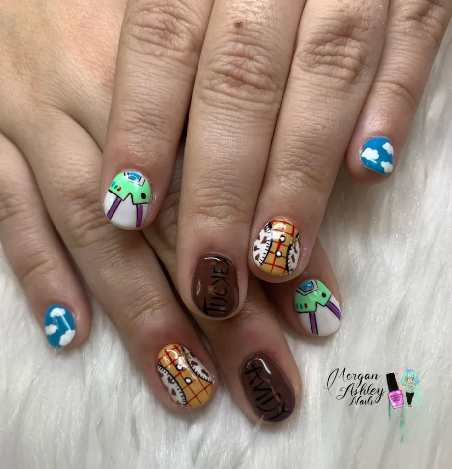 Day 262: Toy Story Nail Art
