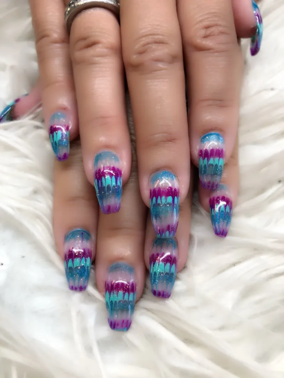 Day 268: Water Marble Nail Art