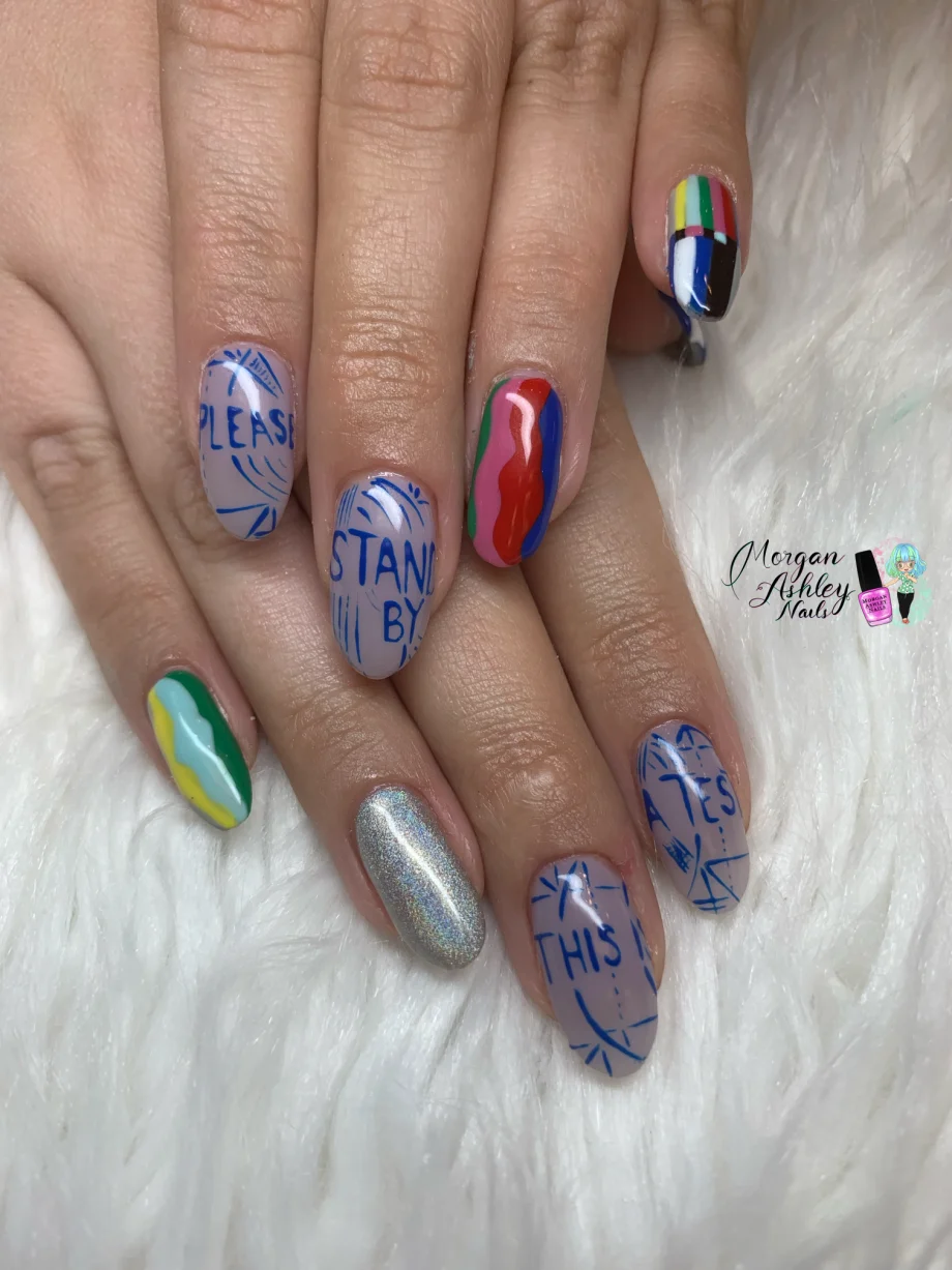 Day 270: TV Nail Art