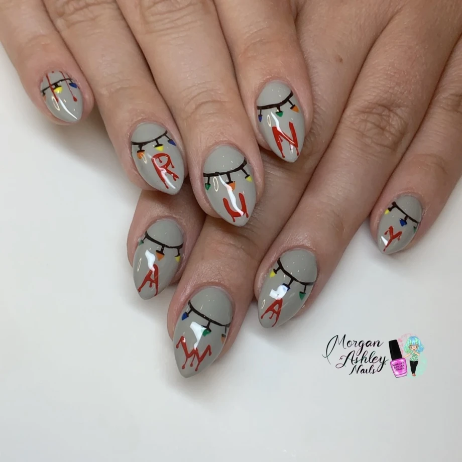 Day 282: Stranger Things Nail Art