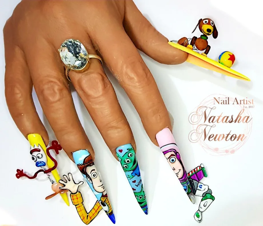 Day 285: Toy Story, Voodoo Doll, and Zombie Nail Art