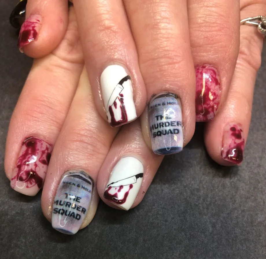 Day 293: Murder Squad Nail Art