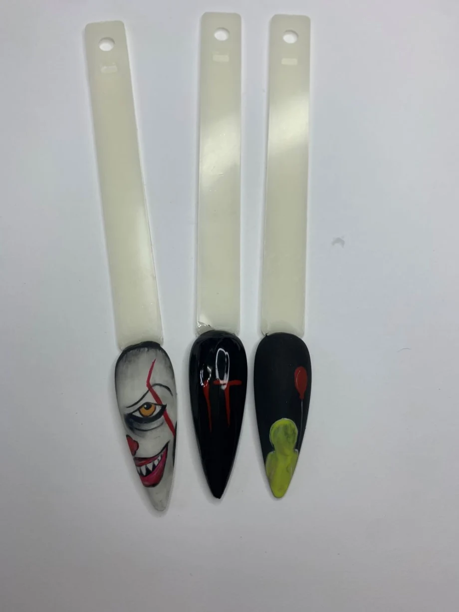 Day 294: Pennywise Nail Art