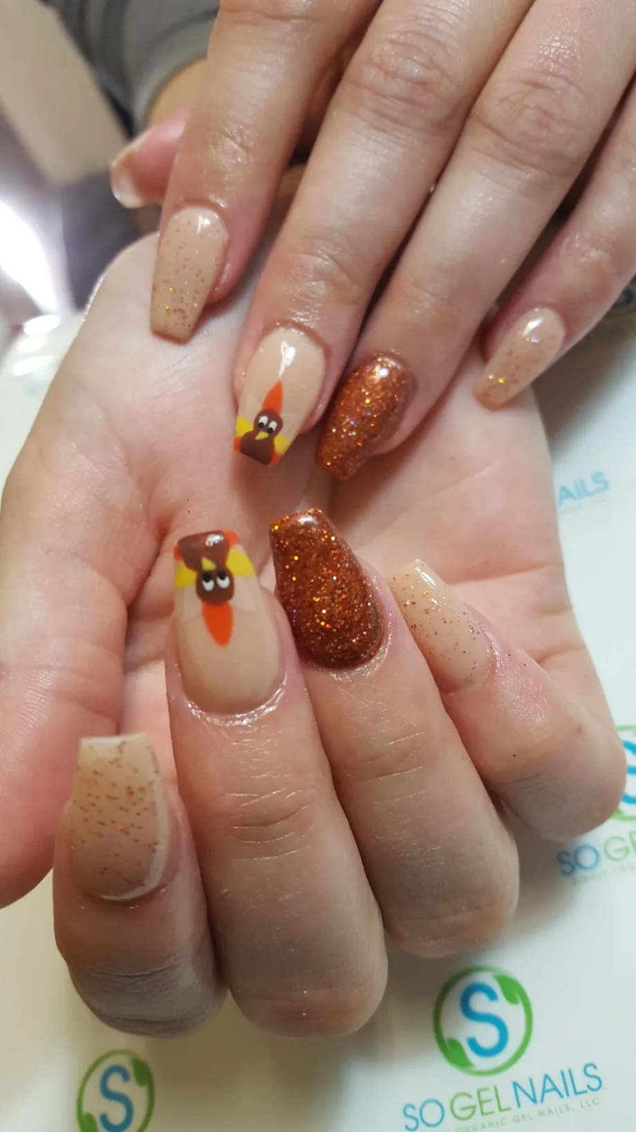 Day 306: Thanksgiving and Snowflake Nail Art