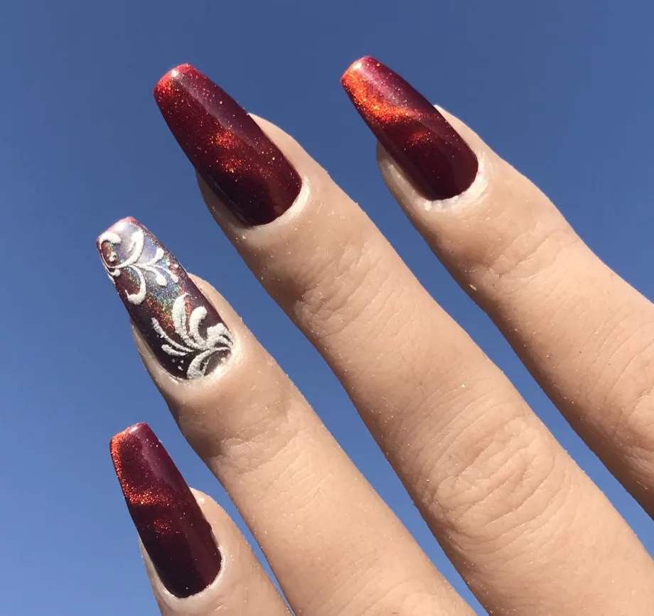Day 346: Holo Sugar Nail Art