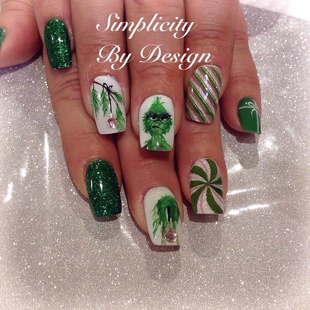 Day 349: Grinch & Co. Nail Art