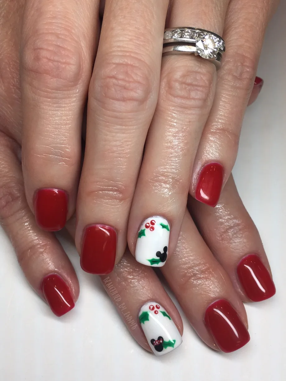 Day 361: Disney Holly Nail Art